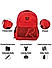 Raman Schooly 38L Red Casual Backpack