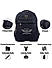 Raman Schooly 35L Navy Blue Casual Backpack