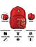 Raman Schooly 34L Red Casual Backpack