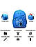 Raman Schooly 38L Turquoise Blue School Backpack