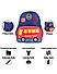 Raman Kido 21L Royal Blue Kids School Backpack 