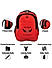 Raman Schooly 25L Red School Backpack