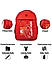 Raman Schooly 35L Red Casual Backpack