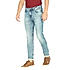 Lawman Light Green Skinny Fit Solid Jeans For Men