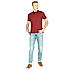 Lawman Light Green Skinny Fit Solid Jeans For Men