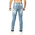 Lawman Light Blue Slim Fit Solid Jeans For Men