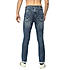 Lawman Blue Slim Fit Solid Jeans For Men