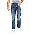 Lawman Blue Boot Cut Fit Solid Jeans For Men