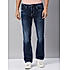 Lawman Blue Boot Cut Fit Solid Jeans For Men