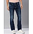 Lawman Blue Boot Cut Fit Solid Jeans For Men