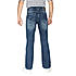 Lawman Blue Boot Cut Fit Solid Jeans For Men