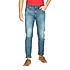 Lawman Blue Slim Fit Solid Jeans For Men