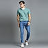 Lawman Blue Skinny Fit Solid Jeans For Men