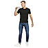 Lawman Blue Slim Fit Solid Jeans For Men