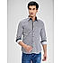 Lawman Printed Slim Fit White Shirts