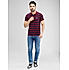 Lawman Polo Neck Half Sleeves Stripes Regular Fit T-Shirts