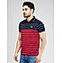 Lawman Polo Neck Half Sleeves Stripes Regular Fit T-Shirts