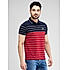 Lawman Polo Neck Half Sleeves Stripes Regular Fit T-Shirts