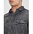 Lawman Solid Slim Fit Dark Grey Shirts