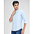 Lawman Solid Slim Fit Light Blue Shirts