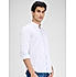 Lawman Solid Slim Fit White Shirts