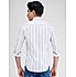 Lawman Stripes Slim Fit White Shirts