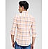 Lawman Checks Slim Fit Peach Shirts