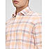 Lawman Checks Slim Fit Peach Shirts