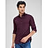 Lawman Solid Slim Fit Wine Shirts