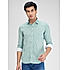 Lawman Polka Dots Slim Fit Green Shirts