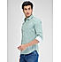 Lawman Polka Dots Slim Fit Green Shirts