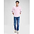 Lawman Solid Slim Fit Pink Shirts