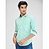 Lawman Solid Slim Fit Light Green Shirts