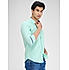 Lawman Solid Slim Fit Light Green Shirts