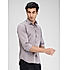 Lawman Solid Slim Fit Silver Shirts