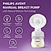 Avent Manual Breast Pump- | Soft cushion adapts to all sizes | Combines suction and Nipple stimulation | SCF430/10