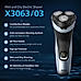 Electric Shaver - I SkinProtect Technology, Wet and Dry Shave, 4D Floating Heads, 27 Self Sharpening Blades, Pop-up Trimmer, Cordless, Waterproof X3063/03