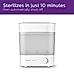 Avent Bottle Sterilizer - | Kills 99% Germs & Bacteria | 10 Mins Cycle | 6 Bottle Capacity | SCF291/00