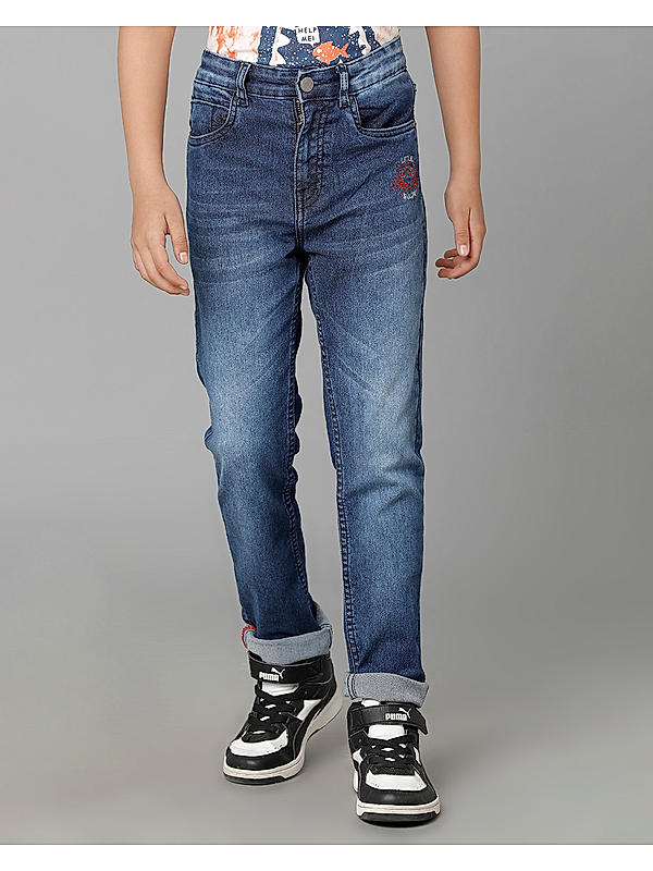 BOYS LYCRA DENIM PANT