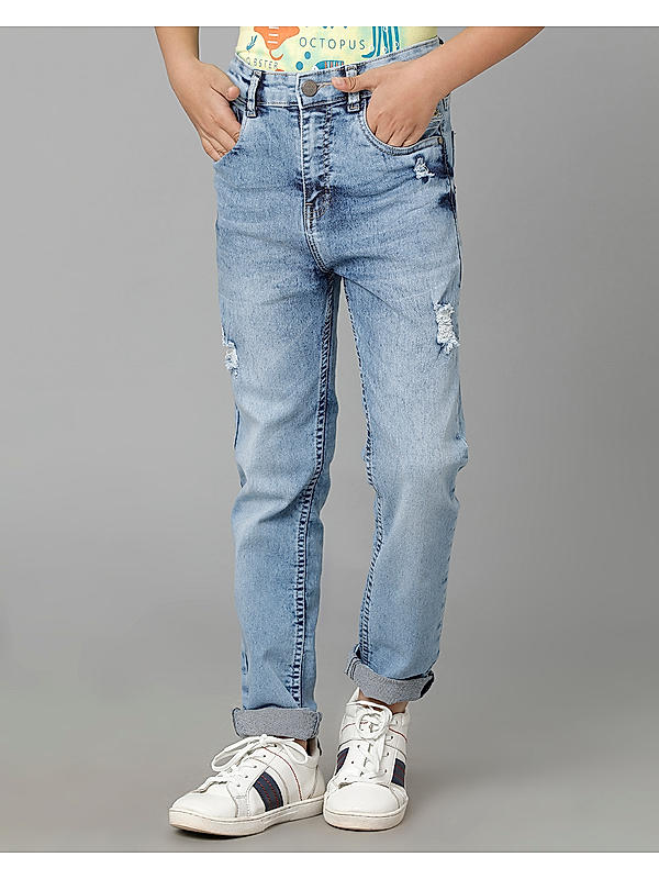 BOYS LYCRA DENIM PANT