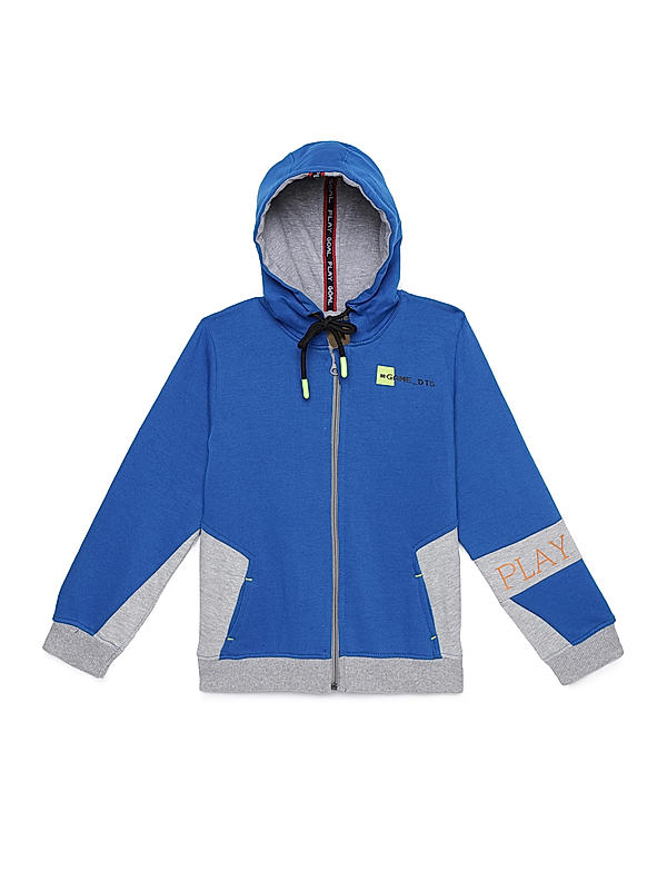 BOYS COLORBLOCKED HOODED SWEATSHIRT