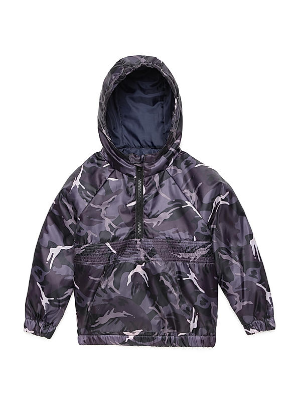 BOYS PRINTED FULL SLEEVE JACKET WITH HODDIE