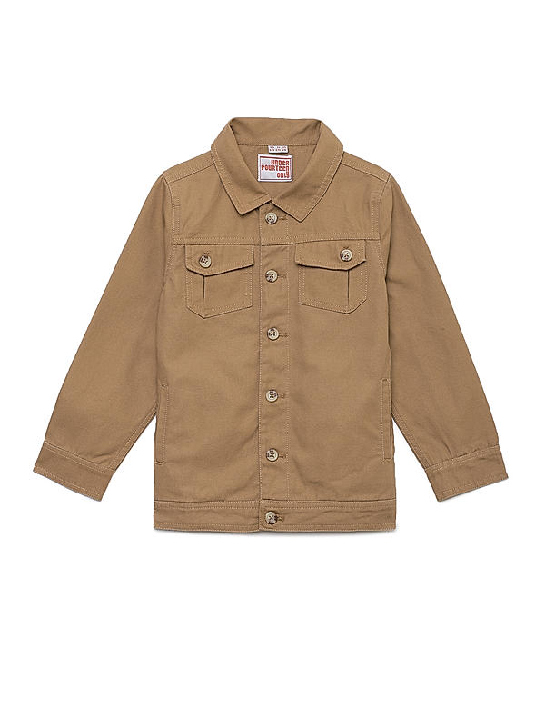 BOYS SOLID CANVAS TAILORED JACKET