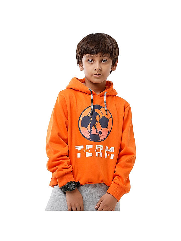 BOYS FULL SLEEVE PULL ON SWEAT SHIRT WITH HOOD