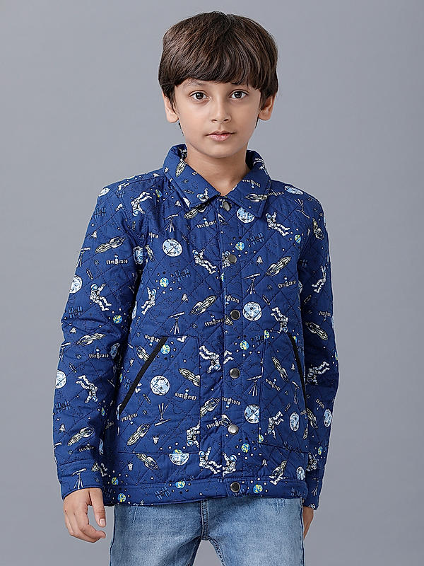 BOYS CASUAL FULL SLEEVE QUILTED JACKET