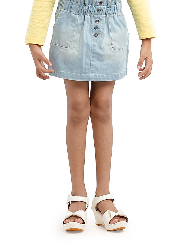 GIRLS LYCRA DENIM SKIRT