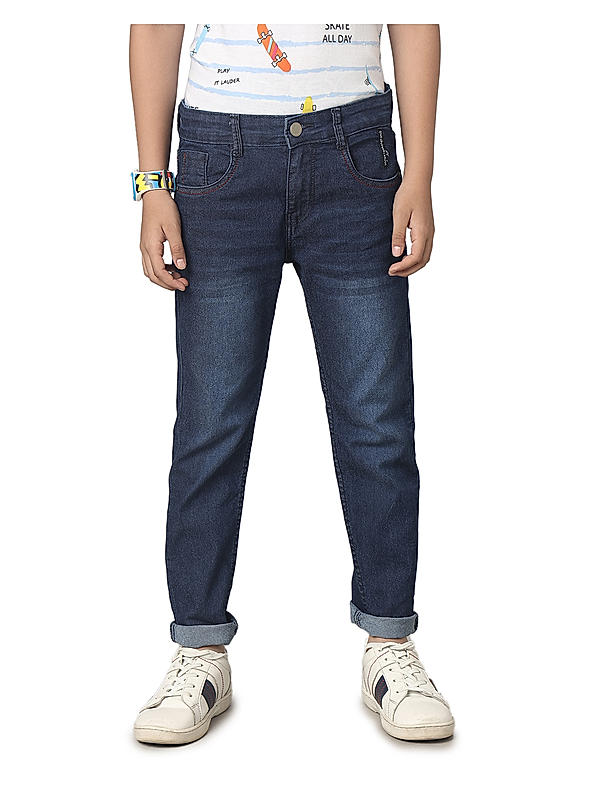 BOYS LYCRA DENIM PANT