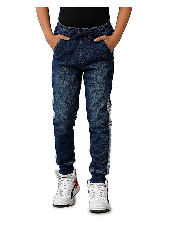 BOYS KNIT DENIM JOGGERS