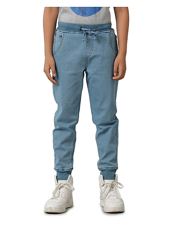 BOYS KNIT DENIM JOGGERS