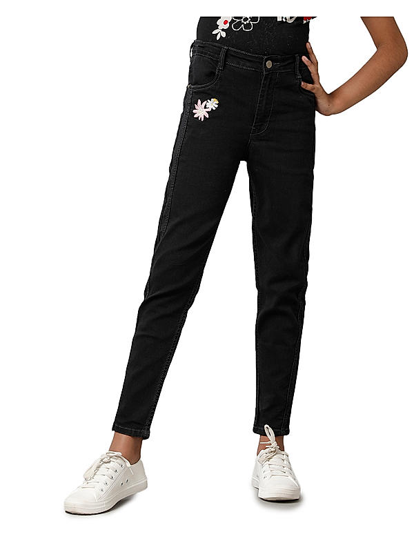 GIRLS DENIM FULL PANT